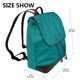 thumbnail image 2 of Easygdp Teal Mochila de Cuero para Mujeres, Bolso de Hombro, Bolsos de Mano de Moda para Trabajo y Viajes, 2 of 4