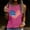 Pink, variant on Delliss Women's Independence Day Print Baggy Crew Neck Casual Sleeveless Basic Top