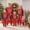 Style 9, variant on Matching Christmas Pajamas for Family Long Sleeve Tree Print Tops Plaid Pants Set Loungewear