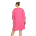 thumbnail image 3 of White Mark Robe Évasée à Encolure Croisée pour Femmes, 3 of 6
