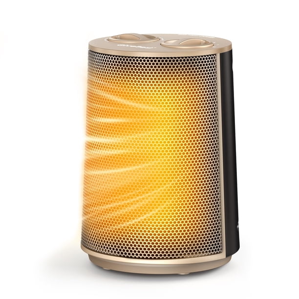 Calefactor portátil GiveBest de 1500 W, silencioso, PTC, color dorado