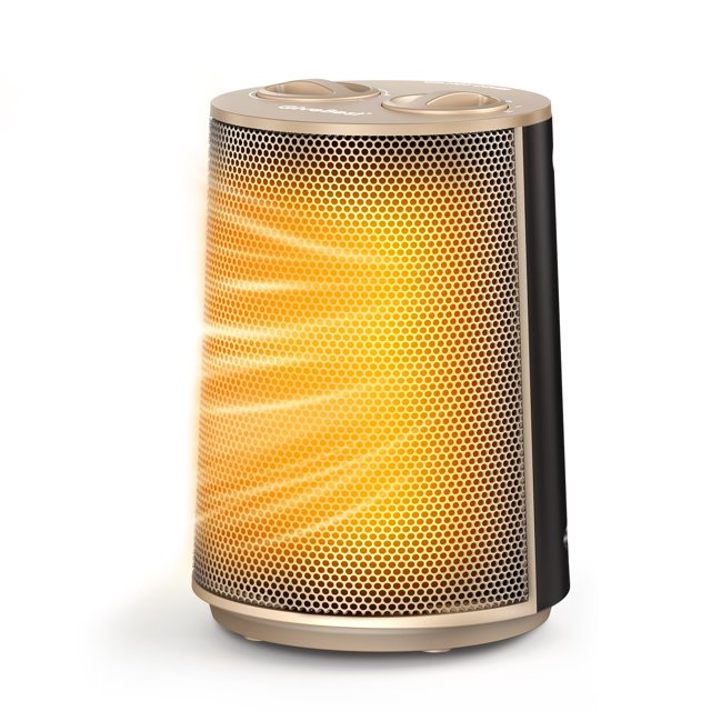 Calefactor portátil GiveBest de 1500 W, silencioso, PTC, color dorado