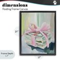 thumbnail image 4 of Stupell Industries Art Deco Pink Bow Cash Bundle Black Floating Frame Canvas Art, 17 x 21, by The Prints Vibe, 4 of 8