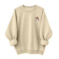 thumbnail image 4 of Halloween Spooky Season Oversized Sweatshirt Women Ghost Sweatshirt | Fall Embroidered Sweater, Cute Top, Lightweight Long Sleeve Pullover, Loose Fit Crewneck Design, 4 of 6