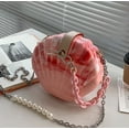 thumbnail image 2 of YOUI-GIFTS Women Fashion Seashell Crossbody Shoulder Bag Chain Strap Handbags Acrylic/Synthetic PU leater Evening Clutch Purse, 2 of 3