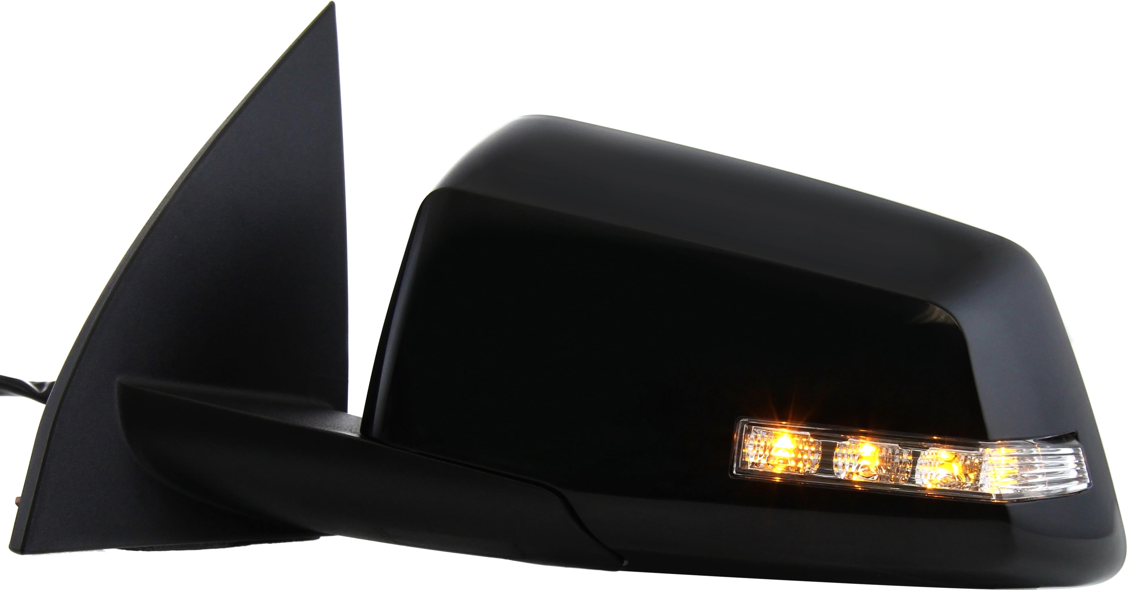 Mirror Compatible With 2009-2017 Chevrolet Traverse 2009-2016 GMC Acadia Left Driver Side Heated w/ Blind Spot Corner Glass In-housing Signal Light Paintable Kool-Vue