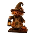thumbnail image 5 of Lighted Halloween Resin Figurines, Cute Ghost Skeleton Mummy and Pumpkin Tabletop Centerpiece, Indoor Decoration for Home Mantel Shelf Desk and Spooky Party Display, B, 5 of 5