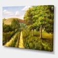 thumbnail image 3 of Designart ' Vital Country Road During Summer ' Traditional Canvas Wall Art Print, 3 of 4