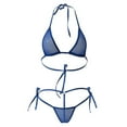 thumbnail image 4 of Women Hot See Through Micro Thong Bikini Triangle Bathing Swimsuits Intimates One Size, 4 of 4