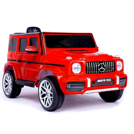licensed Mercedes-Benz G63 Kids Ride On Car,kids Electric Car with Remote Control 12V licensed children car Motorized Vehicles for Girls,Boys,gift , Music, Horn, Spring Suspension, Safety Lock