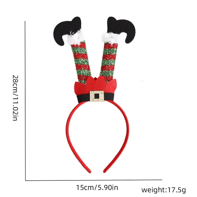 Diadema de Navidad 3D para niño y adulto, sombrero de Papá Noel, decoración de Feliz Navidad, regalo de Feliz Año Nuevo