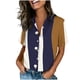 thumbnail image 1 of Blusas para las mujeres Casual manga corta impresa con botón de bolsillo, camiseta cómoda para primavera verano, 1 of 7