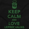 thumbnail image 2 of Keep Calm Love Leprechauns St Paddys Unisex Plus Fleece Graphic Sweatshirt Brisco Brands 2X, 2 of 3