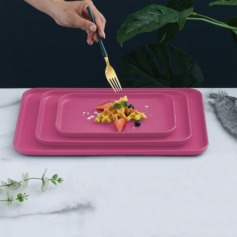 Rectangular Serving Tray Set of Polyester Household Platters