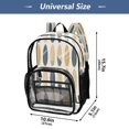 thumbnail image 4 of Ttyddzy Clear Backpack Heavy Duty PVC Transparent Backpack for College Workplace, Retro Boards, 4 of 8