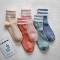 thumbnail image 1 of 10 pares de calcetines de lana, calcetines térmicos para mujer, calcetines cálidos de invierno para mujer, calcetines de punto gruesos, calcetines de invierno para mujer, coloridos, 1 of 5