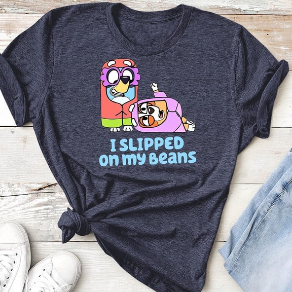 I Slipped On My Beans Bluey T-Shirt, Little Grannies Bluey Shirt, Funny Bluey Shirts, Bluey And Bingo Shirts, Bluey Family Shirts Unisex S-5XL Hot Trending Shirt, Vintage Birthday Gift