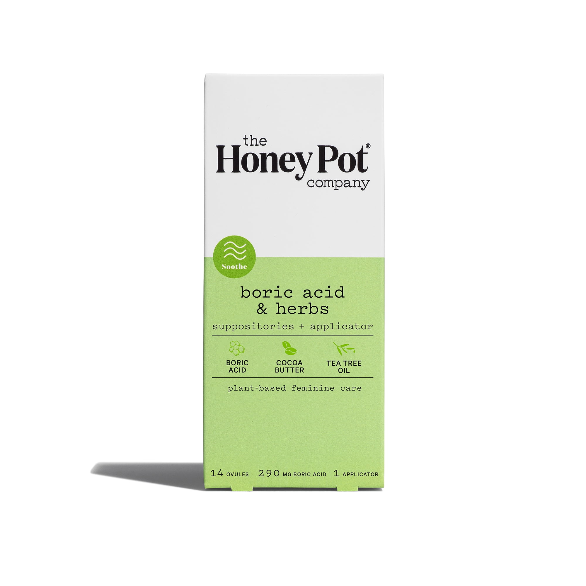 The Honey Pot Company, Boric Acid and Herbs Suppositories + Applicator, 14  ovules, 1 applicator - Walmart.com