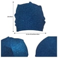 thumbnail image 3 of KLL Deep Blue Glitter Winter Fall Beanie Knit Hats for Men & Women - Warm & Soft Stylish Toboggan Caps for Cold Weather, 3 of 6