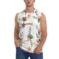 thumbnail image 1 of Balery Pretty Floral With Leaves Camisetas sin mangas para hombre, absorbe la humedad y protege contra el mal olor.-Medium, 1 of 7