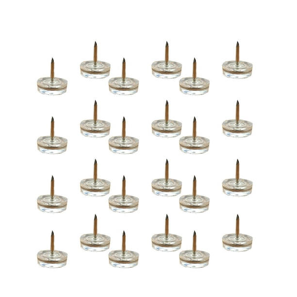 20 piezas de almohadillas de plástico gruesas para patas de muebles, antideslizantes y transparentes.