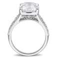 thumbnail image 4 of Everly Women’s 8 1/5ct Created White Sapphire Sterling Silver Engagement Ring, 4 of 10