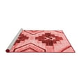 thumbnail image 2 of Ahgly Company Machine Washable Indoor Square Southwestern Red Country Area Rugs, 3' Square, 2 of 4