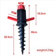 thumbnail image 2 of 3X Support de Rangement en Spirale pour Parasol de Plage, Ancre de Sable, Camping Extérieur, Pelouse, Jardin, 3 x Support de Parasol de Plage, Noir et Rouge, 2 of 6