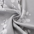 thumbnail image 6 of 100% Blackout Floral Curtains for Bedroom, Grey Curtains 54 inch Length Blossom Flower Patterned for Living Room,Thermal Insulated Drapes Farmhouse, Grommet Top 2 Panels (White on Grey), 6 of 6