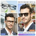 thumbnail image 2 of MARE AZZURO Photochromic Bifocal Reading Glasses Men Blue Light Blocking Readers Sunglasses 1.0 1.5 2.0 2.5 3.0 3.5 4.0 (Black, 1.50) with Polycarbonate Lens, 2 of 6