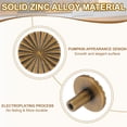 thumbnail image 3 of Uxcell Cabinet Knobs Modern Round Drawer Pulls Zinc Alloy Furniture Handle for Closet Dresser Cupboard Kitchen Bedroom Bathroom 2 Brass, 3 of 7