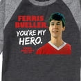 thumbnail image 3 of Ferris Bueller's Day Off - Ferris My Hero - Toddler And Youth Raglan Graphic T-Shirt, 3 of 6