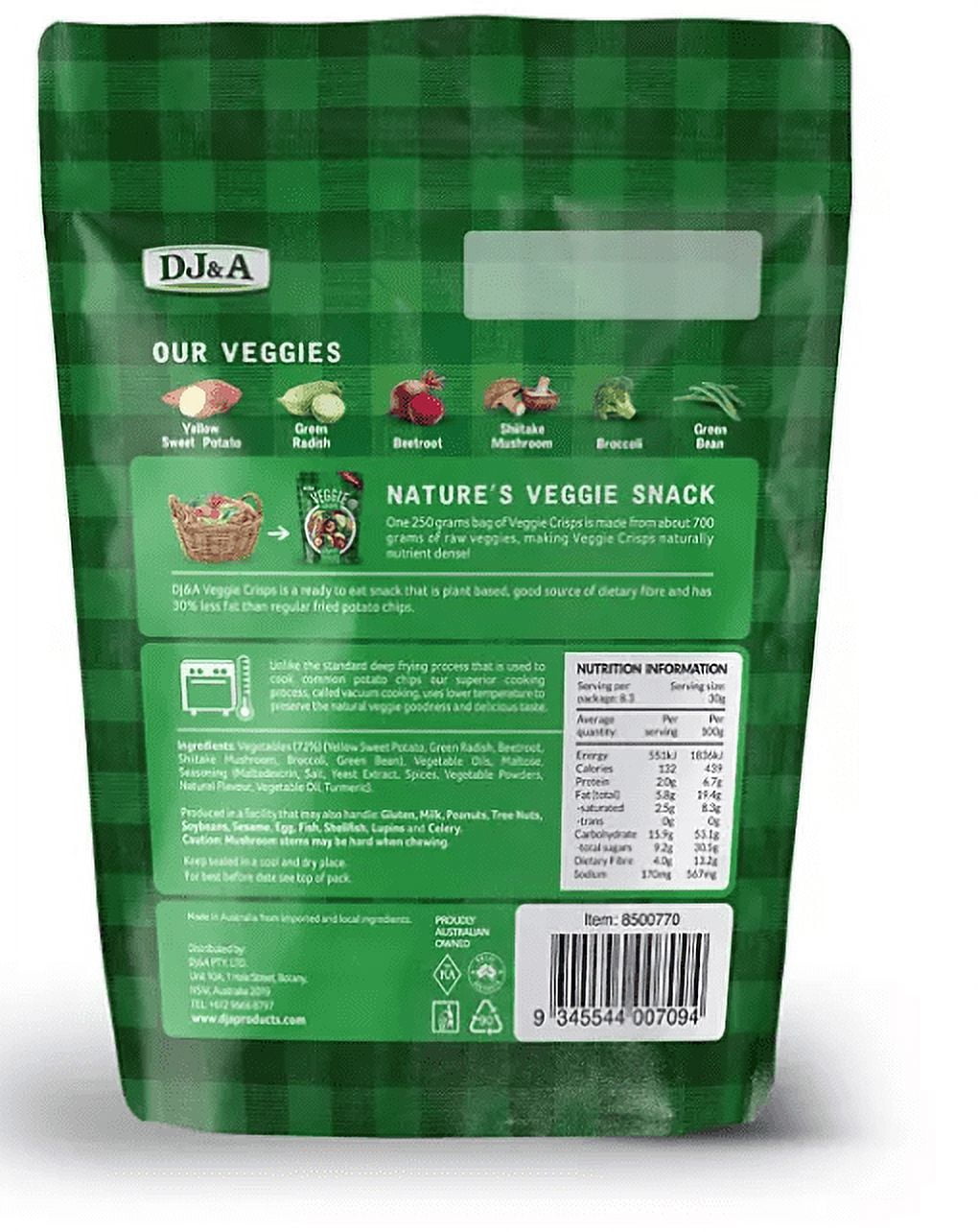 DJ&A Veggie Crisps Original 8.8 oz