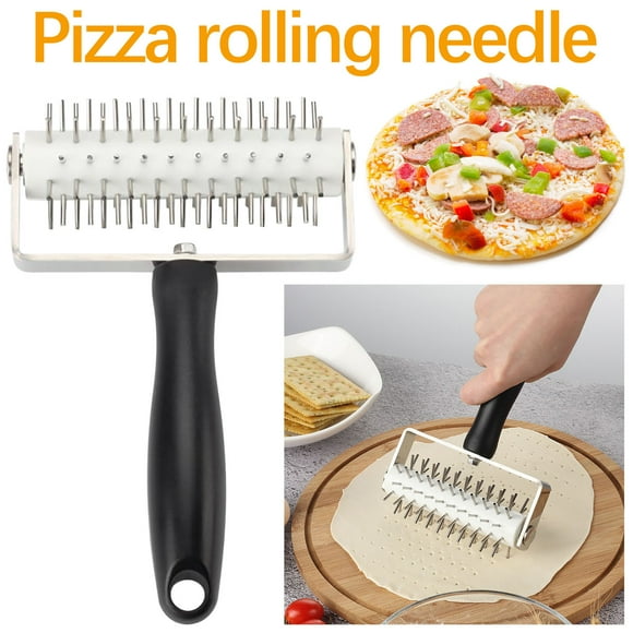 Yhsdtq,Special Price,Pizza Making Tool, Stainless Steel Nails, Manual Crimping, Commercial Grade, For Professional Kitchens, Pizza Edge Crimping, Kitchen Bakery Equipment | Plastic, Black