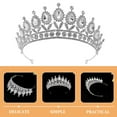 thumbnail image 3 of OULII 2-Pack Metal Pageant Crowns for Beauty Contests, Costume Accessories, and Special Events, 3 of 8