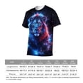 thumbnail image 6 of LAOLIUSN Men’s Lion Graphic T-Shirt, Majestic Lion Face Animal Graphic Tee, 3D All Over Print Short Sleeve Crewneck, S-4XL, 6 of 7