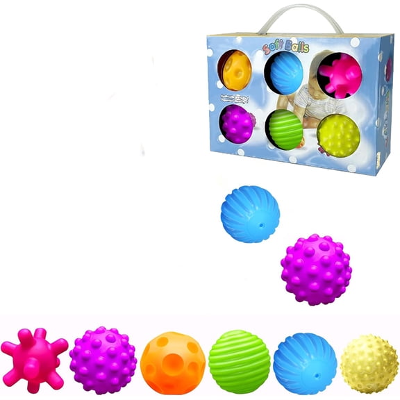 Sensory Balls, Bright Color Textured Multi Soft Ball Gift Sets