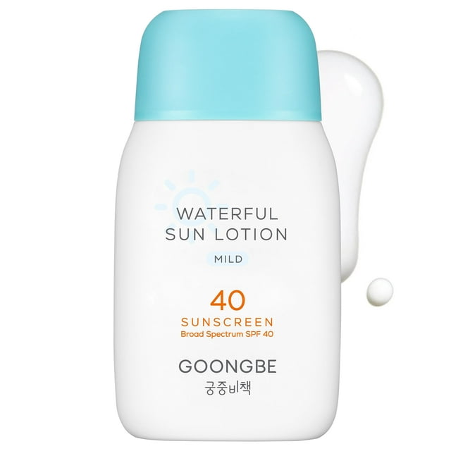 Loción solar GOONGBE Waterful Mild SPF 40 83 ml para bebés y adultos