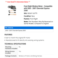 thumbnail image 2 of Front Right Window Motor - Compatible with 2003 - 2007 Chevrolet Express 2500 - Dorman, 2 of 2
