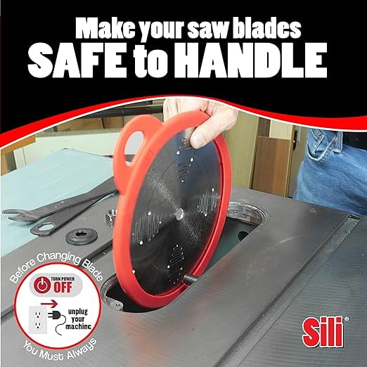 Sili Saw Blade Sleeve Saw Blade Protector/Holder Storage for Table Saw Blades Circular Saw Blades Miter Saw Blades and Plunge Saw Blades (8.25" 4 Pack)
