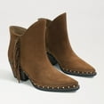 thumbnail image 5 of Sam Edelman Willie Pointed Toe Western Block Heel Womens Fringe Ankle Bootie (HAZELNUT, 10.5), 5 of 6