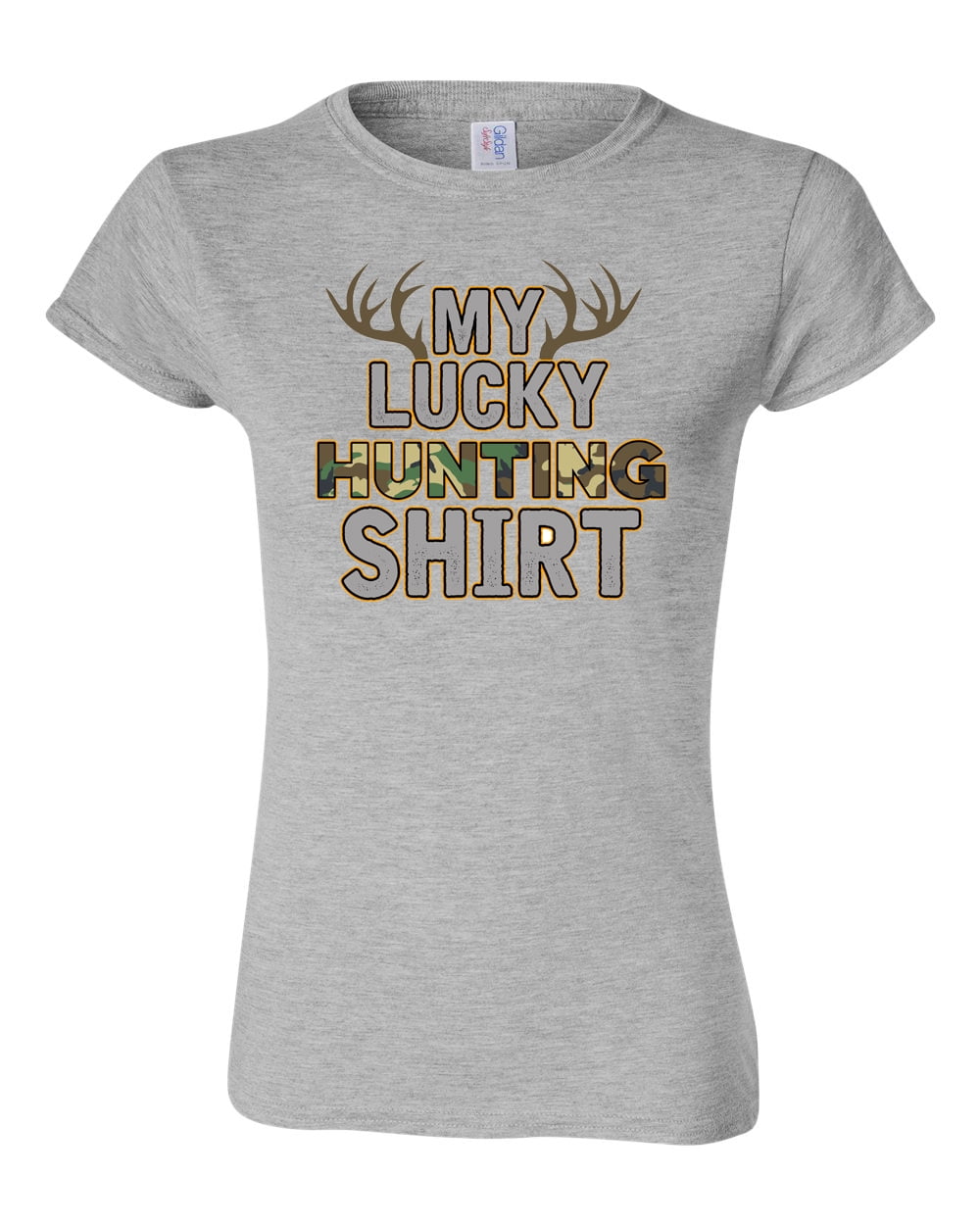 Junior My Lucky Hunting Shirts Deer Hunt Camouflage Funny DT T-Shirt ...