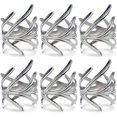 thumbnail image 1 of Anneau de Serviette de Branche d'Argent Antique Ensemble de 6, 1 of 1