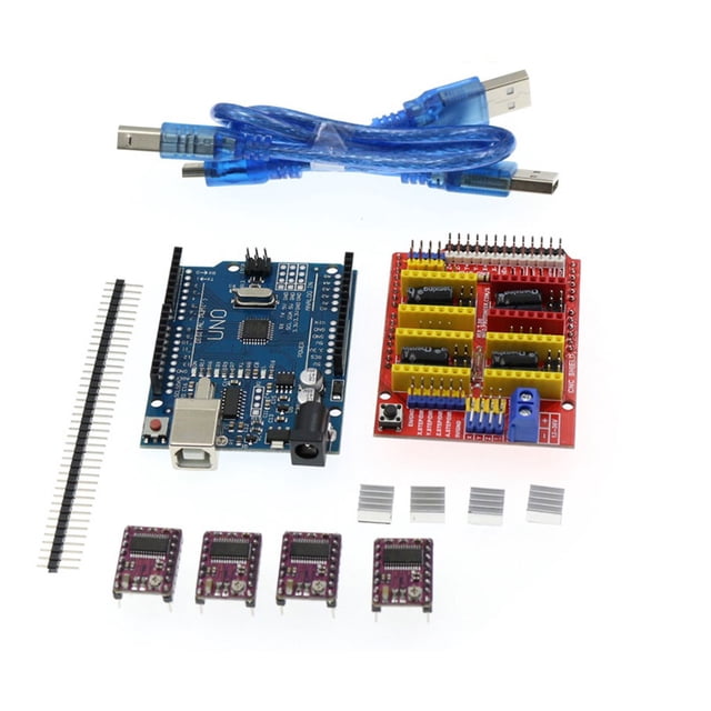 Methold Conjunto de reemplazo de controlador de escudo CNC V3 V4, accesorio de módulo de componente modificado, Kit de impresora inteligente, accesorios Electrónica Tipo 2