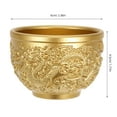 thumbnail image 2 of Golden Dragon Brass Cup for Storage Use with Exquisite Engravings Compact and Lightweight, 2 of 8