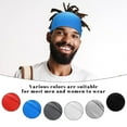 thumbnail image 4 of 6 Pieces Unisex Spandex Dreadlock Bands Tubes Elastic Braids Cap Long Hair Dreads Head Wrap Soft Bonnet Tube Headbands Cover Night Care Dreadlocks Hair Wraps for Men Women Hair Accessories, 6 Colors, 4 of 6