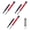 gray red, variant on 3 Pieces Stainless Steel Tip Carpentry Pencils Woodworking Marking Tool For Precise Marking On Wood Metal