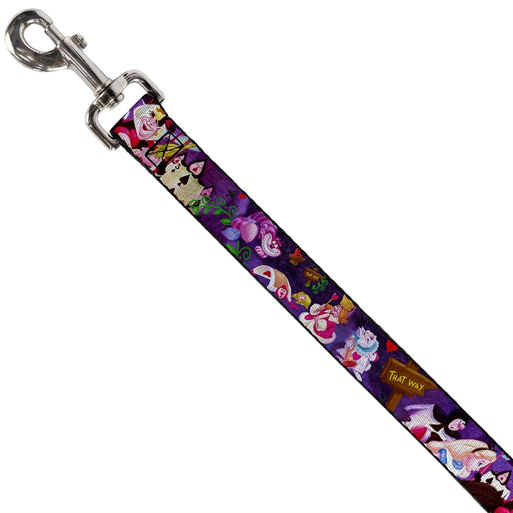 Disney Pet Leash, Dog Leash, Alice the Queen of Hearts Scenes, 6 Feet Long 1.0 Inch Wide