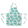 thumbnail image 2 of Cute Green Hedgehog Apron-Garden Aprons for Women with Pockets-Cotton Linen Waterproof Kitchen Cooking Gardening Aprons Adjustable for Kitchen,Cooking,BBQ and Salon 33x27 Inch, 2 of 7