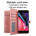 thumbnail image 4 of iPhone 6/7/8/SE 2020 Phone Case, Full Protection Kickstand Wallet Compartments Multi-Function for iPhone 6/7/8/SE Phone Case Red, 4 of 5